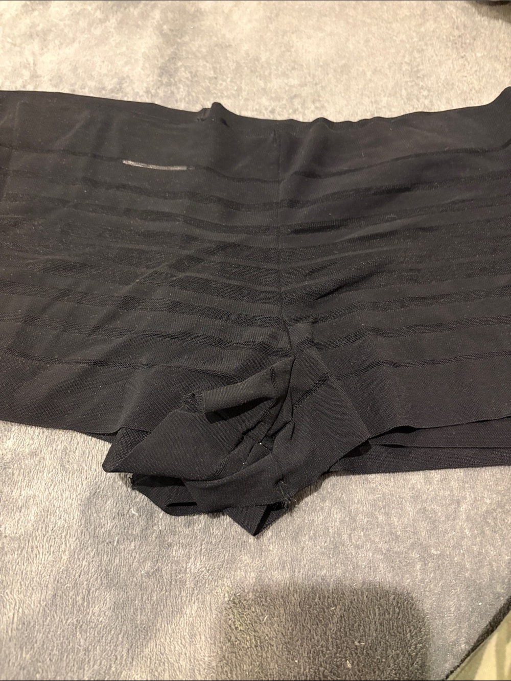 Black Women's Seamless Ribbed Shorts set of 2 peas